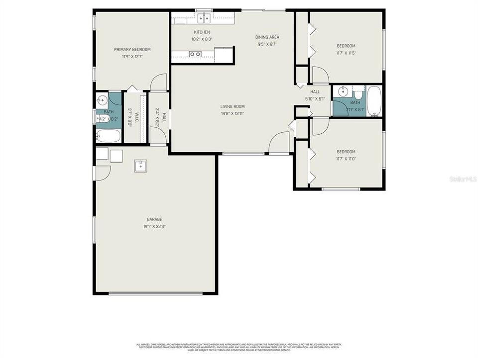 Activo con contrato: $365,000 (3 camas, 2 baños, 1203 Pies cuadrados)