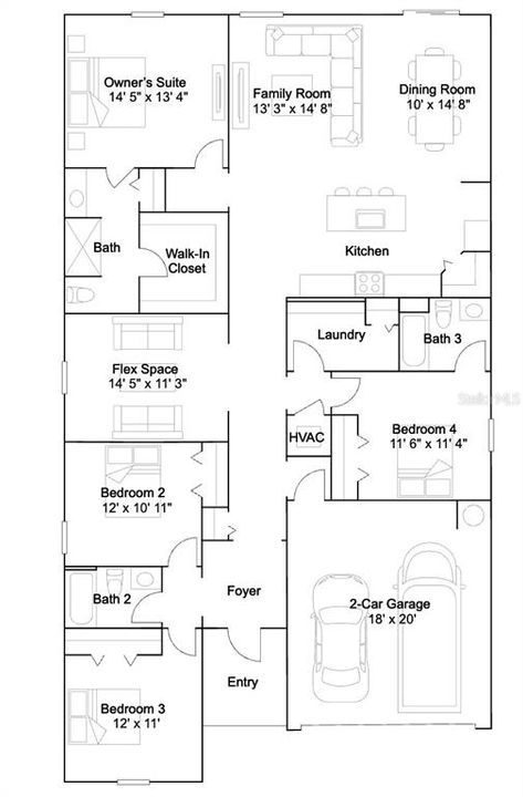 合同活跃: $324,990 (4 贝兹, 3 浴室, 2172 平方英尺)