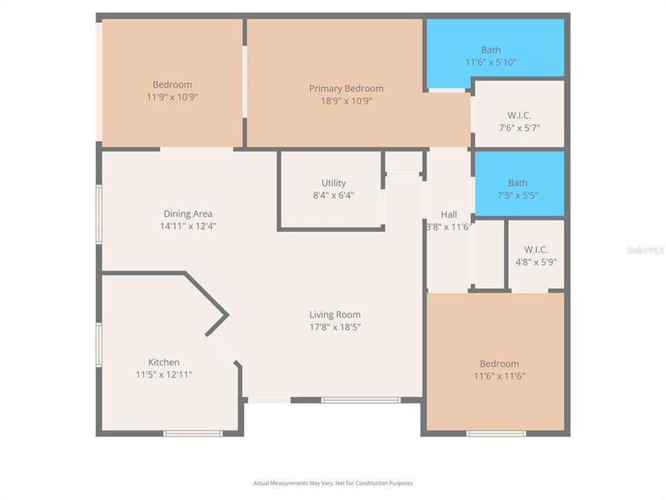 Activo con contrato: $168,500 (2 camas, 2 baños, 1266 Pies cuadrados)