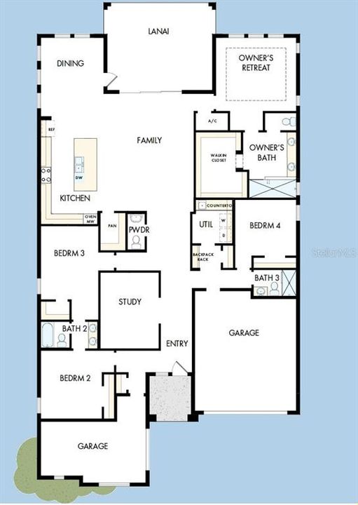 Activo con contrato: $1,074,990 (4 camas, 3 baños, 2882 Pies cuadrados)