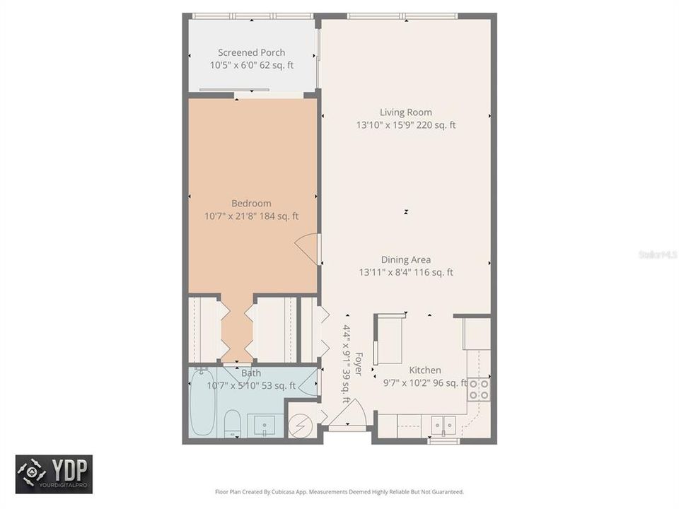 На продажу: $158,500 (1 спален, 1 ванн, 810 Квадратных фут)