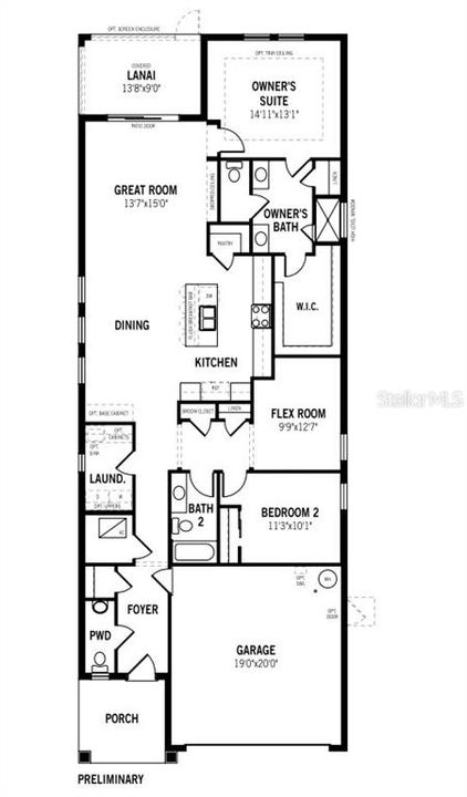 На продажу: $309,990 (2 спален, 2 ванн, 1787 Квадратных фут)