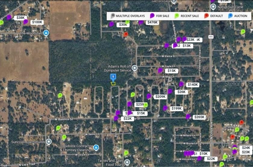 На продажу: $11,500 (0.24 acres)
