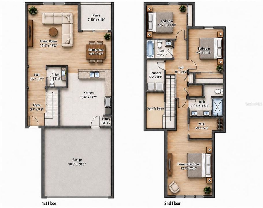 En Venta: $300,000 (3 camas, 2 baños, 1744 Pies cuadrados)