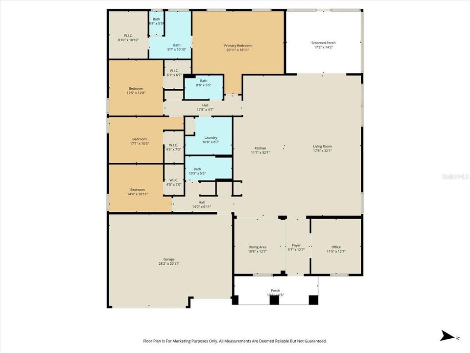 Под контрактом: $398,900 (4 спален, 3 ванн, 3030 Квадратных фут)