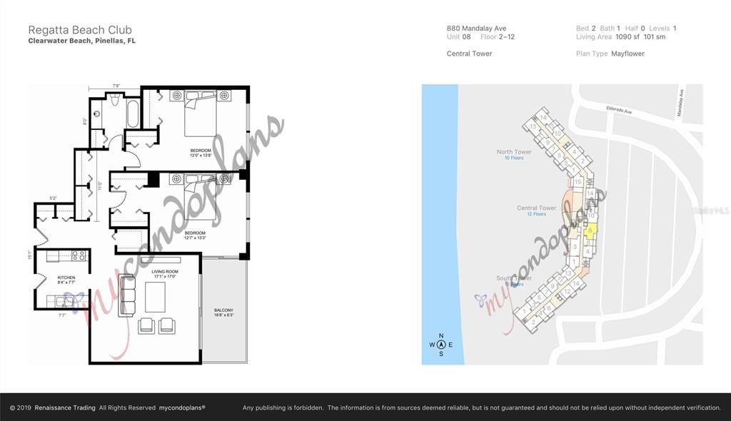Active With Contract: $375,000 (2 beds, 1 baths, 1090 Square Feet)