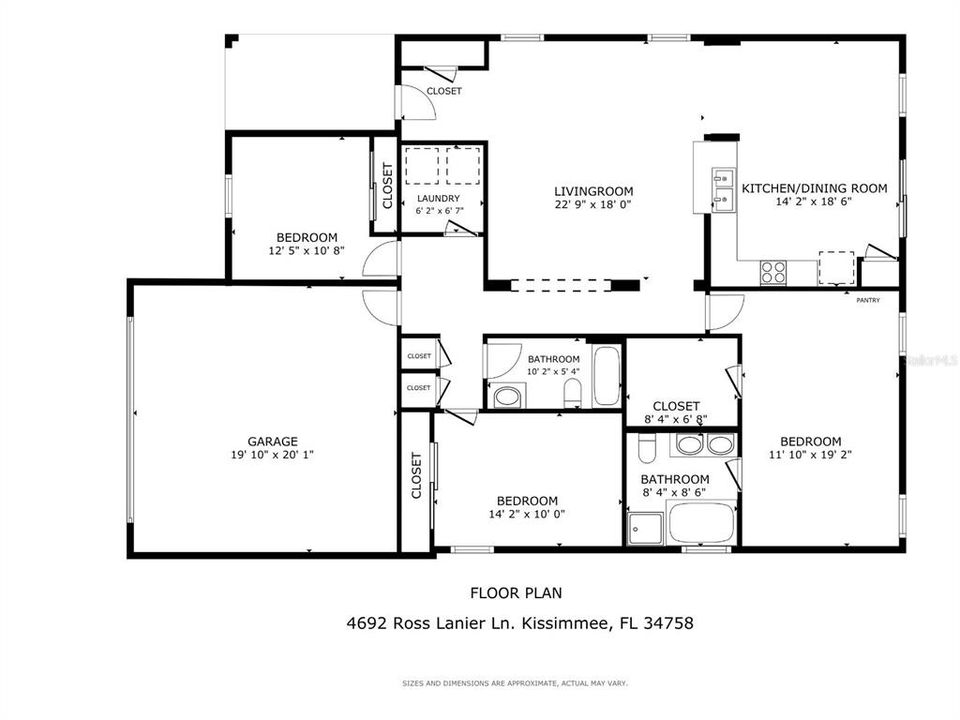 Под контрактом: $329,900 (3 спален, 2 ванн, 1671 Квадратных фут)