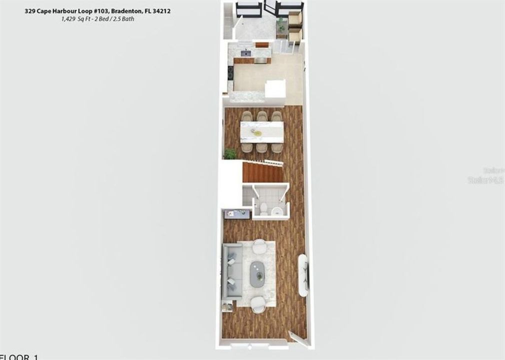 Active With Contract: $239,900 (2 beds, 2 baths, 1429 Square Feet)