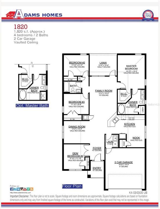 На продажу: $386,000 (4 спален, 2 ванн, 1820 Квадратных фут)