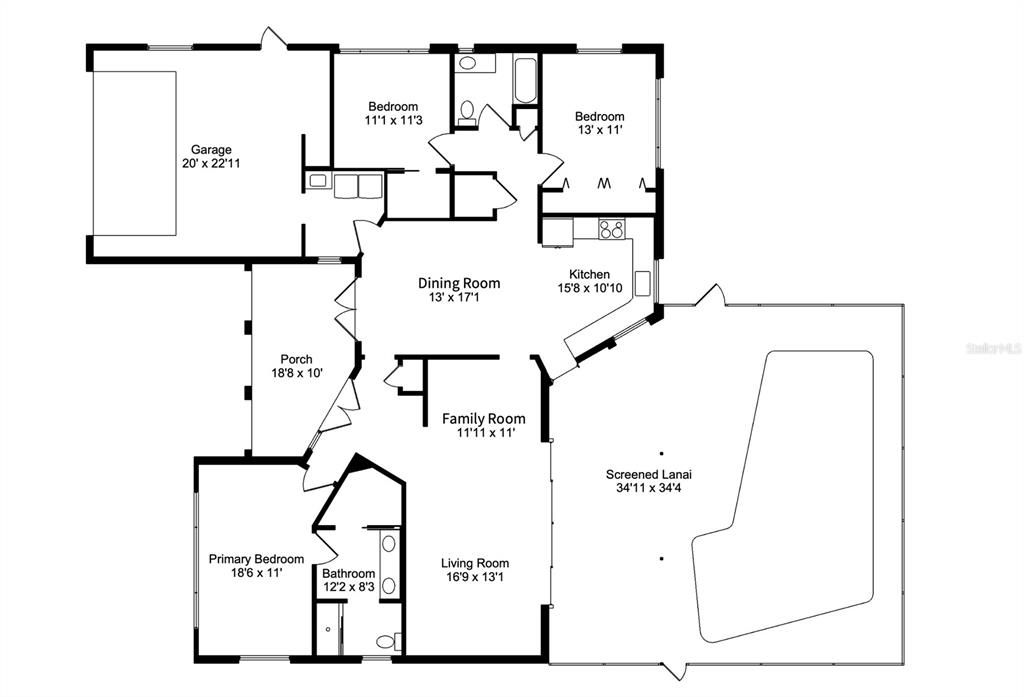 На продажу: $949,000 (3 спален, 2 ванн, 1870 Квадратных фут)
