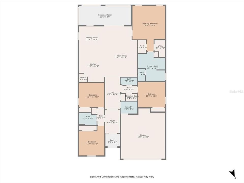 Active With Contract: $419,900 (4 beds, 2 baths, 2043 Square Feet)