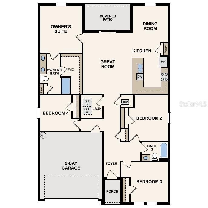 На продажу: $283,990 (4 спален, 2 ванн, 1811 Квадратных фут)