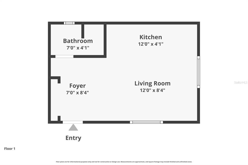 For Rent: $995 (0 beds, 1 baths, 280 Square Feet)