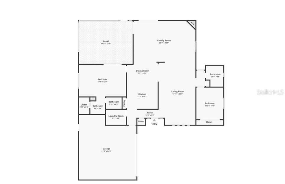 На продажу: $299,000 (2 спален, 2 ванн, 1604 Квадратных фут)