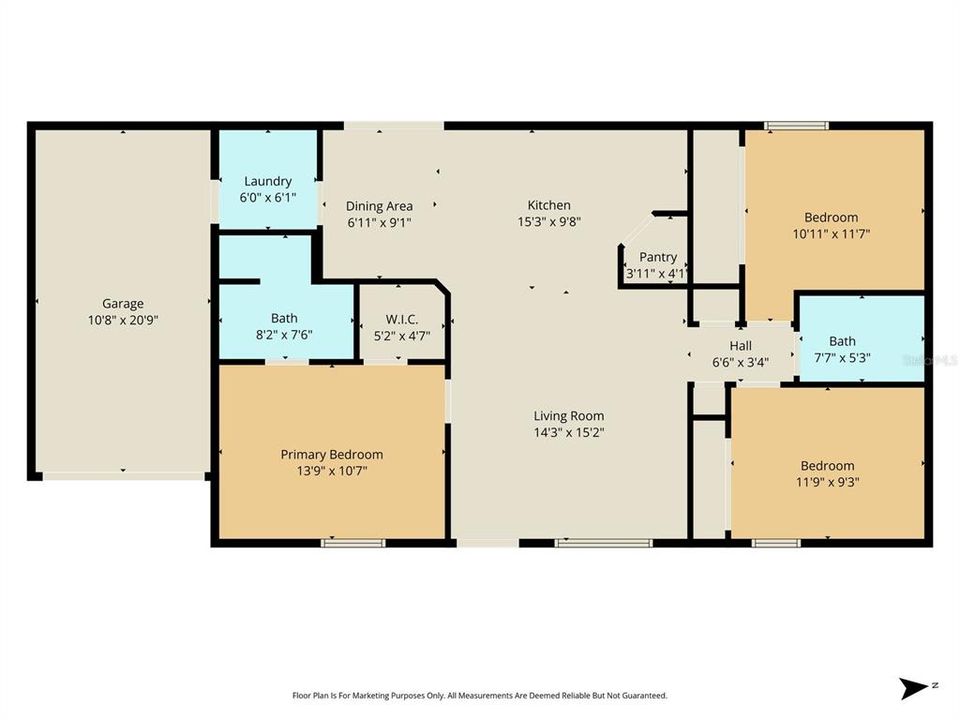 Active With Contract: $225,000 (3 beds, 2 baths, 1201 Square Feet)