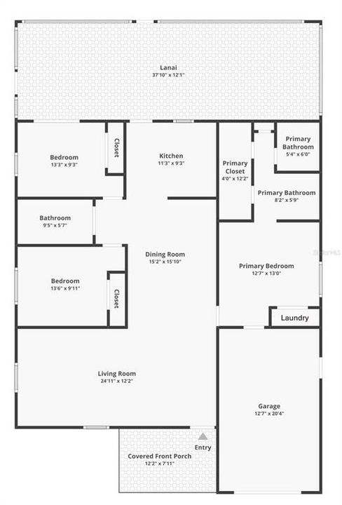 Active With Contract: $315,900 (3 beds, 2 baths, 1392 Square Feet)