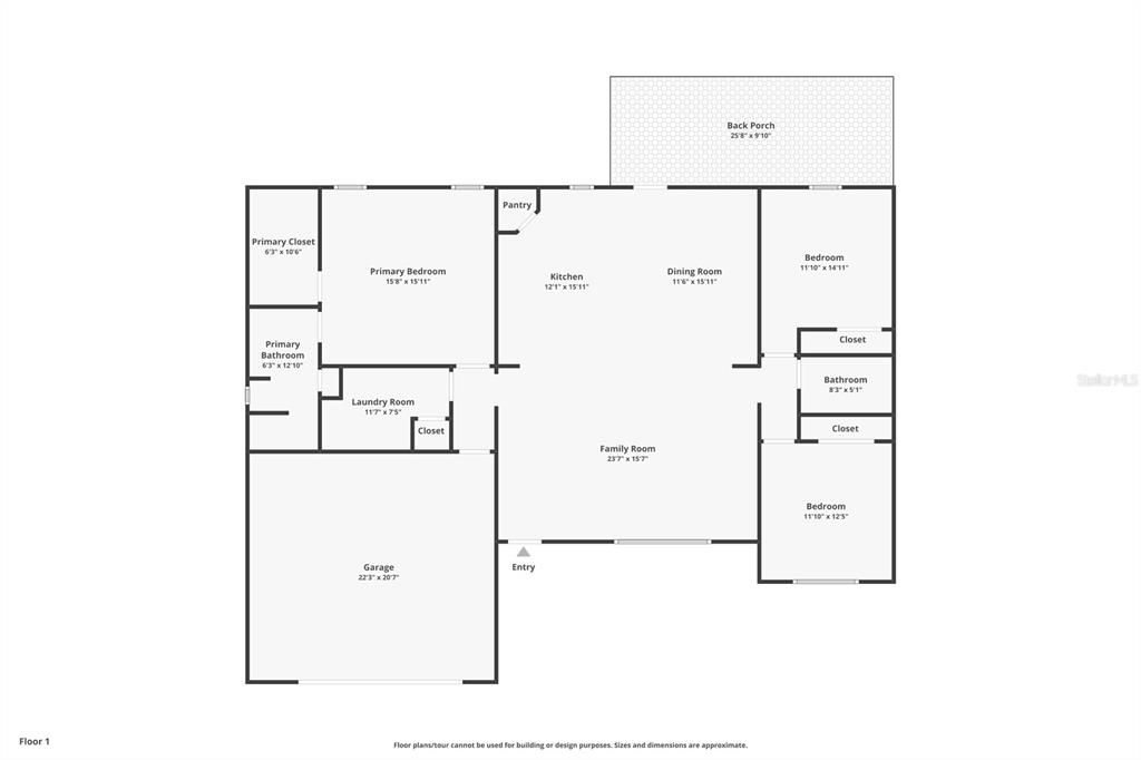 На продажу: $379,900 (3 спален, 2 ванн, 1802 Квадратных фут)