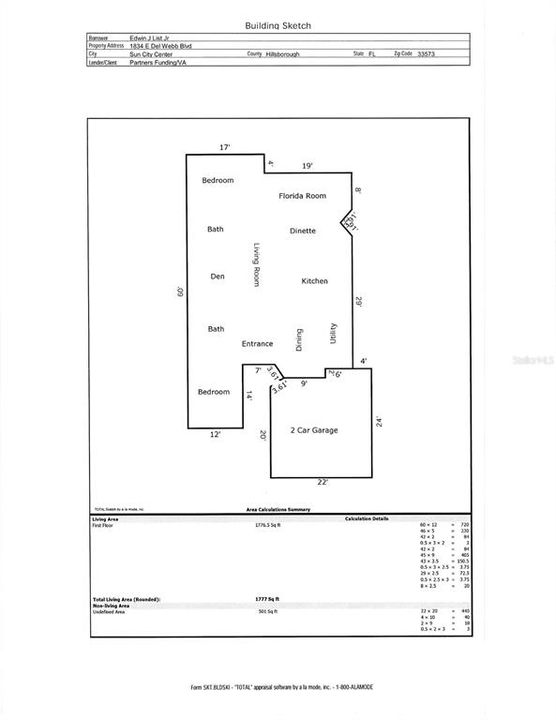 На продажу: $373,000 (2 спален, 2 ванн, 1777 Квадратных фут)