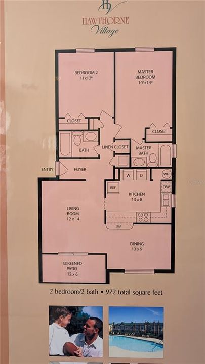 For Rent: $1,500 (2 beds, 2 baths, 905 Square Feet)