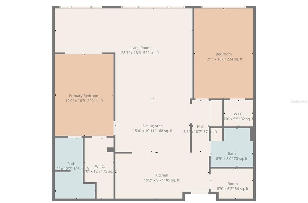 For Sale: $579,500 (2 beds, 2 baths, 1580 Square Feet)
