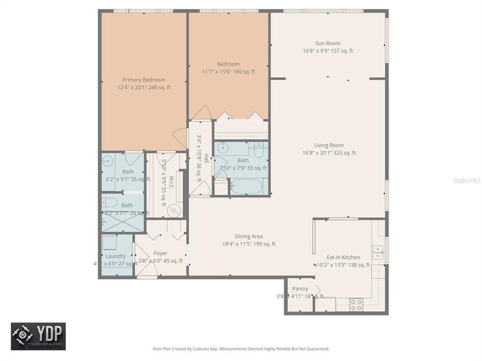 For Sale: $450,000 (2 beds, 2 baths, 1565 Square Feet)