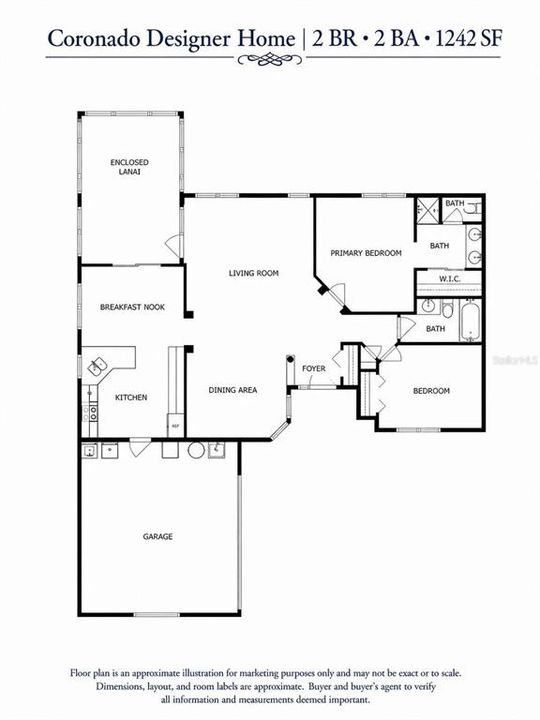 На продажу: $284,900 (2 спален, 2 ванн, 1242 Квадратных фут)