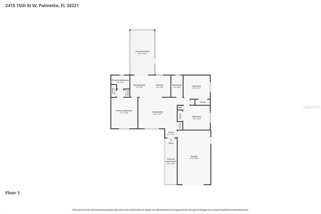 For Sale: $325,000 (2 beds, 2 baths, 1108 Square Feet)
