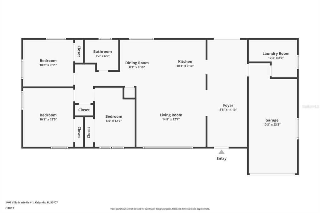Active With Contract: $339,000 (3 beds, 1 baths, 1152 Square Feet)