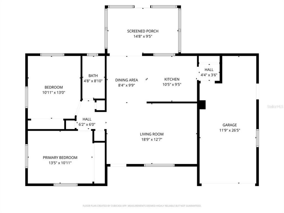 For Sale: $245,000 (2 beds, 1 baths, 932 Square Feet)