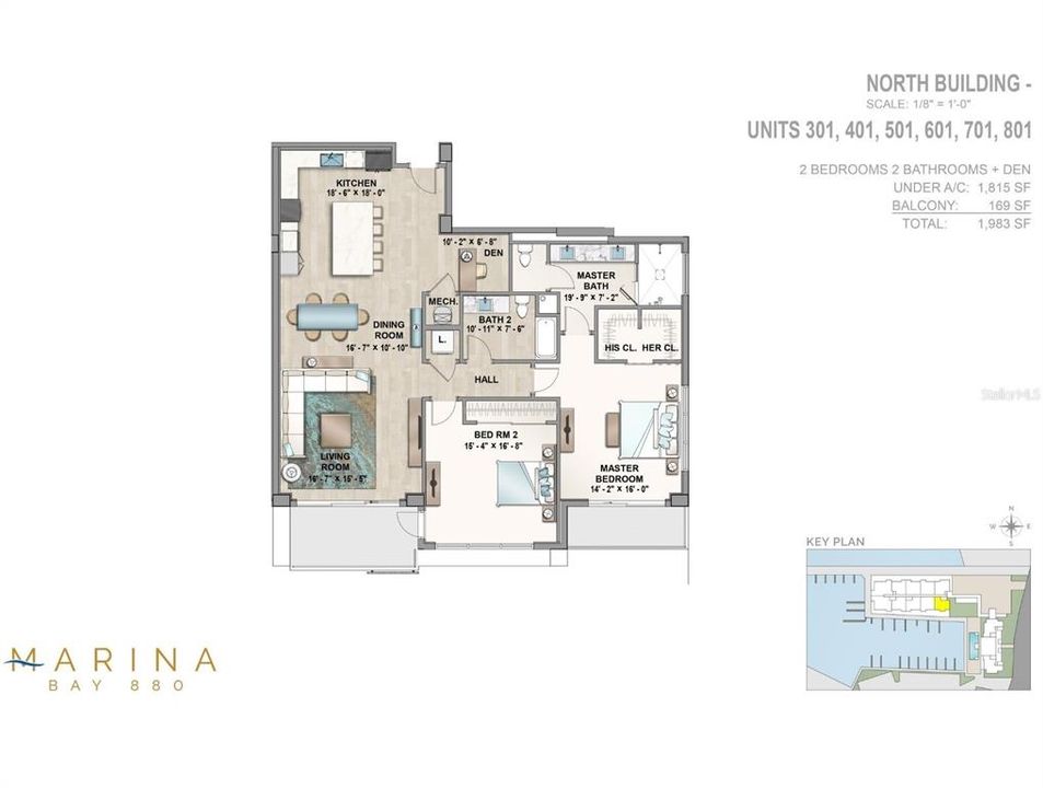 For Sale: $849,000 (2 beds, 2 baths, 1655 Square Feet)