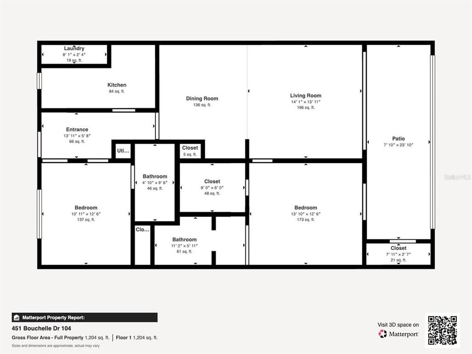 For Sale: $349,000 (2 beds, 2 baths, 1120 Square Feet)