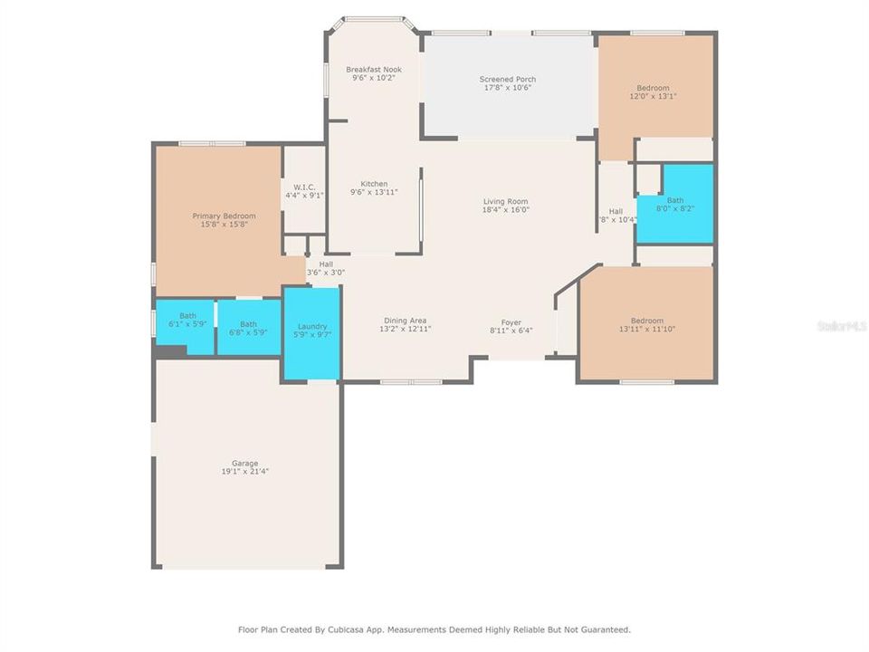 На продажу: $319,900 (3 спален, 2 ванн, 1799 Квадратных фут)