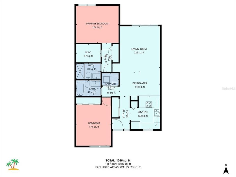 For Sale: $525,000 (2 beds, 2 baths, 1080 Square Feet)