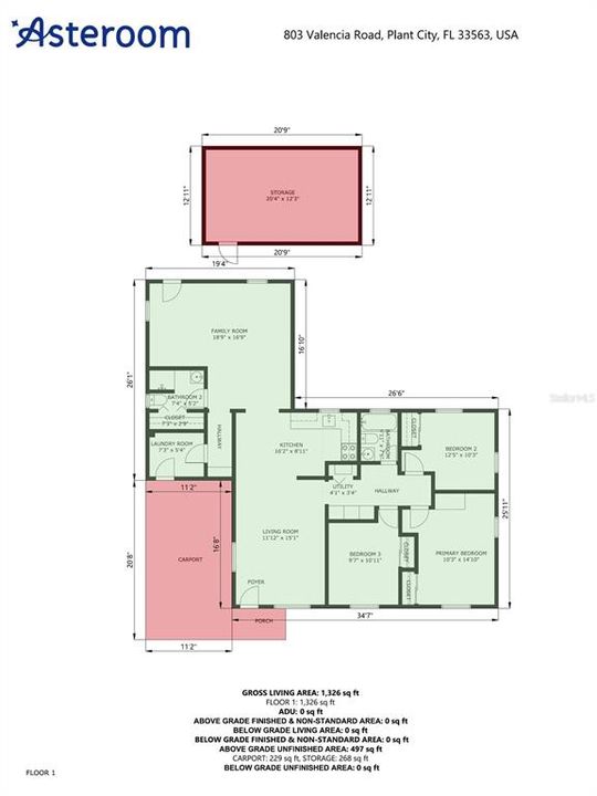 En Venta: $269,900 (3 camas, 2 baños, 1264 Pies cuadrados)