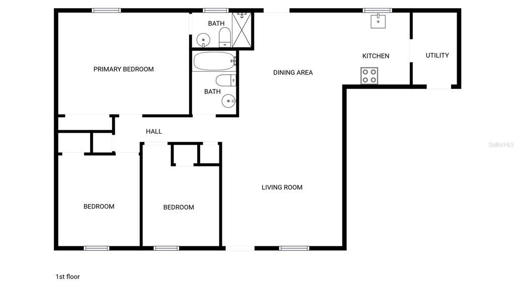 Active With Contract: $311,000 (3 beds, 2 baths, 1078 Square Feet)