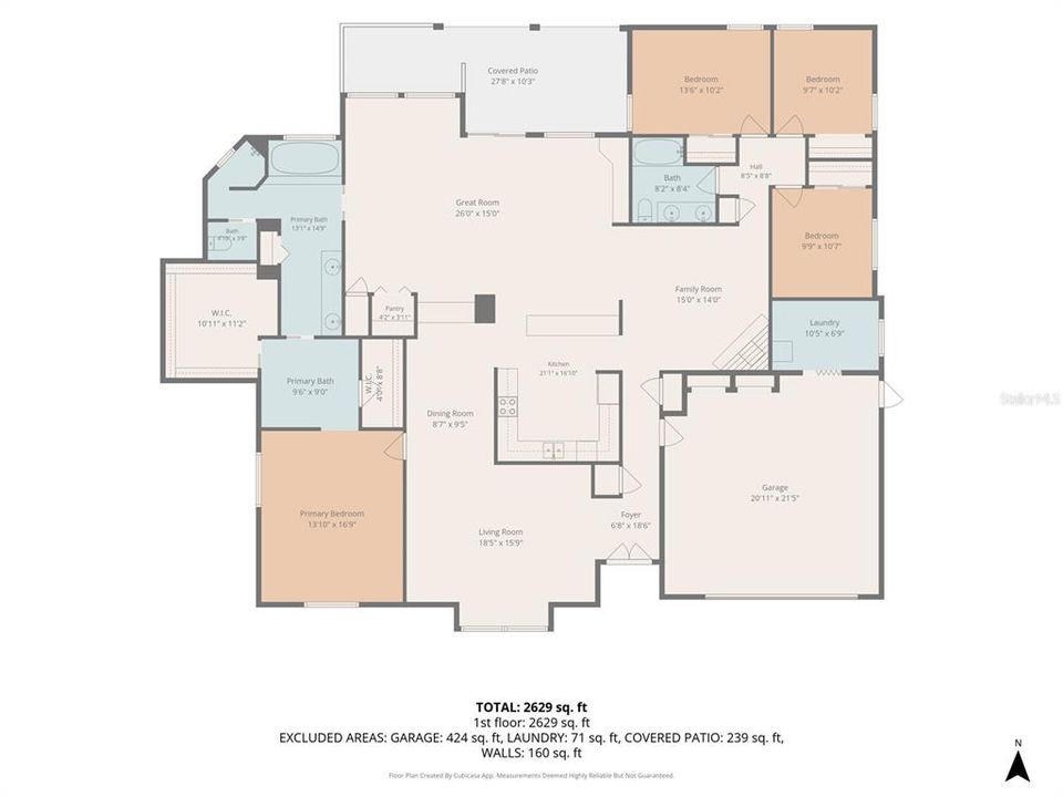 For Sale: $524,900 (4 beds, 2 baths, 2803 Square Feet)