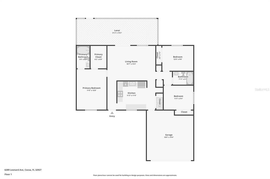 На продажу: $349,500 (3 спален, 2 ванн, 1212 Квадратных фут)