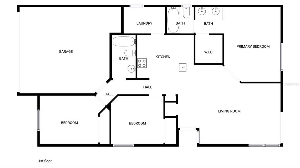 Active With Contract: $285,000 (3 beds, 2 baths, 1165 Square Feet)