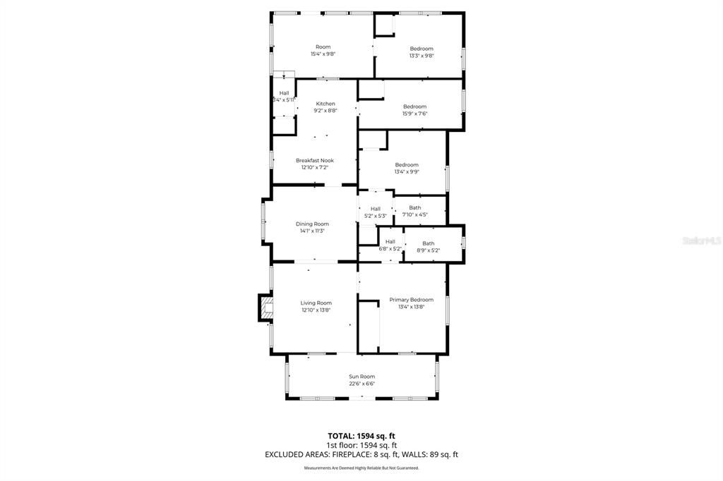 На продажу: $419,900 (4 спален, 2 ванн, 1584 Квадратных фут)