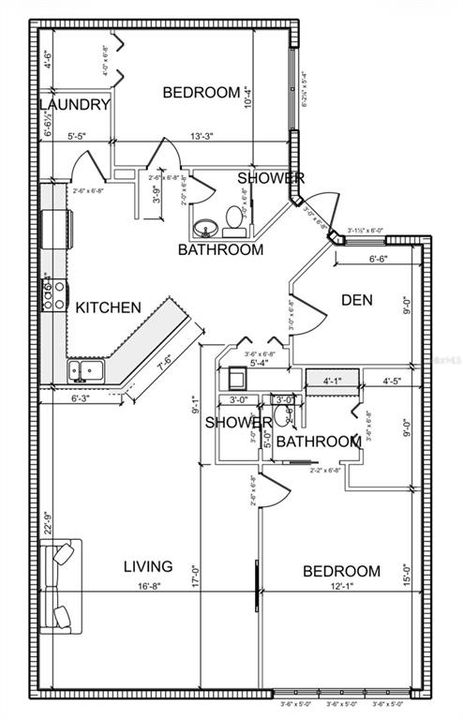 For Rent: $3,500 (2 beds, 2 baths, 1255 Square Feet)