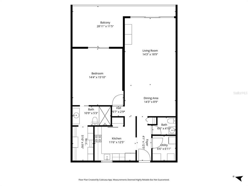 For Sale: $370,000 (1 beds, 1 baths, 1050 Square Feet)