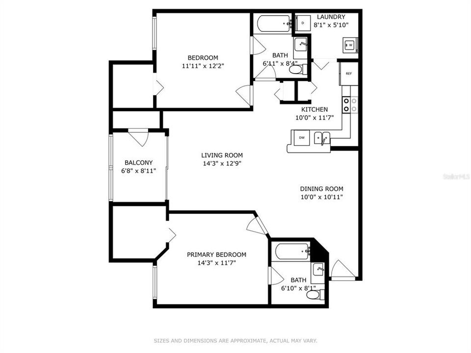 На продажу: $225,000 (2 спален, 2 ванн, 1003 Квадратных фут)