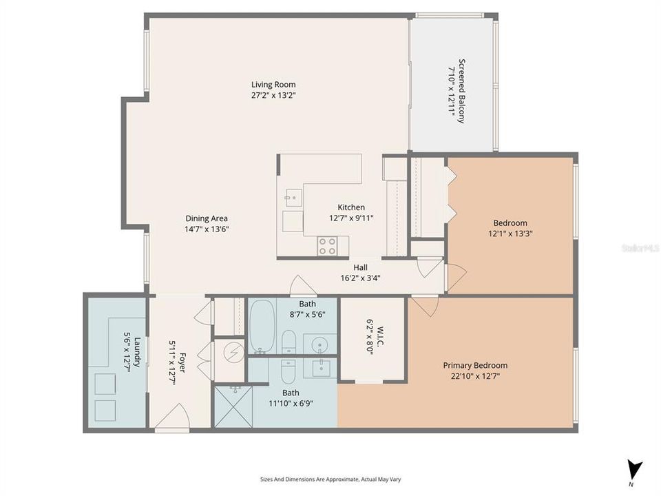 На продажу: $230,000 (2 спален, 2 ванн, 1376 Квадратных фут)