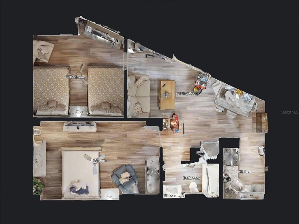 For Sale: $159,000 (2 beds, 1 baths, 733 Square Feet)