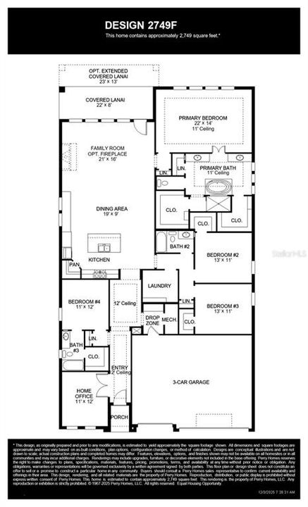 Activo con contrato: $588,900 (4 camas, 3 baños, 2749 Pies cuadrados)