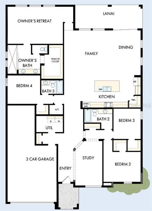 На продажу: $567,990 (4 спален, 3 ванн, 2635 Квадратных фут)