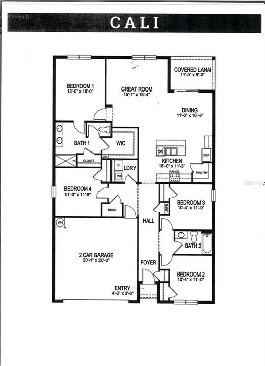 На продажу: $360,000 (4 спален, 2 ванн, 1846 Квадратных фут)