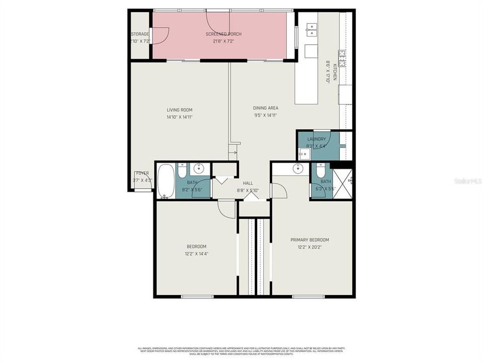 En Venta: $130,000 (2 camas, 2 baños, 1303 Pies cuadrados)