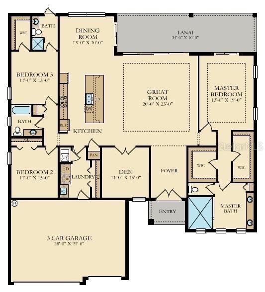 En Venta: $875,000 (3 camas, 3 baños, 2651 Pies cuadrados)
