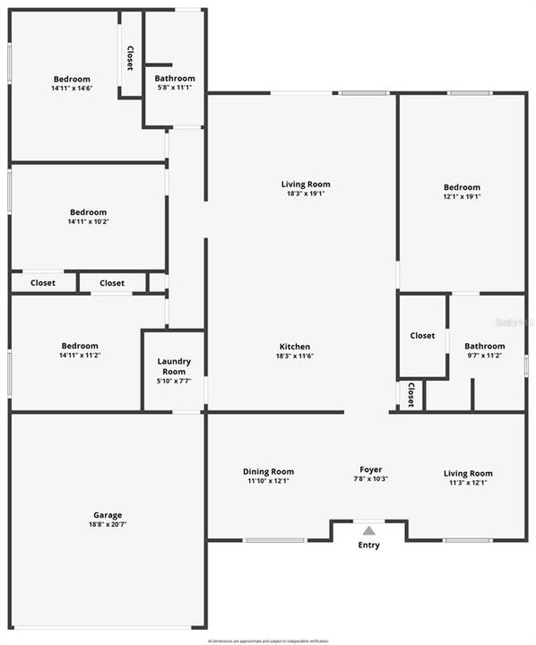 Под контрактом: $340,000 (4 спален, 2 ванн, 2101 Квадратных фут)